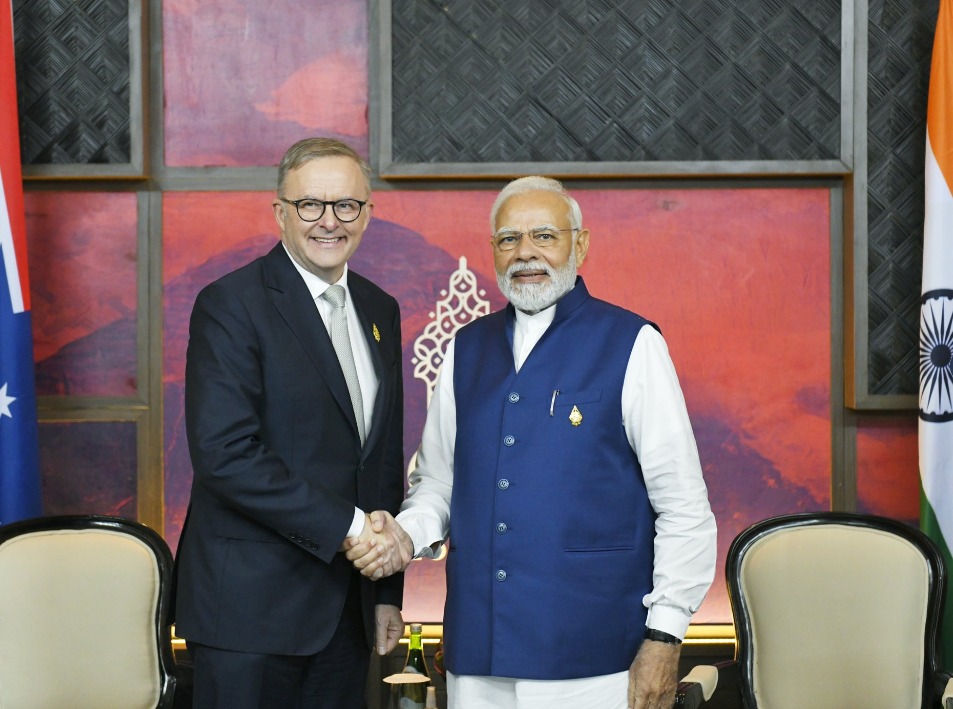 'PM Modi met with the Prime Minister of Australia on the sidelines of G-20 S'